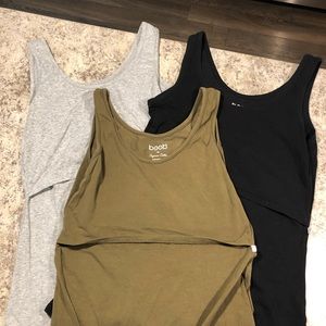 Boob nursing maternity tanks